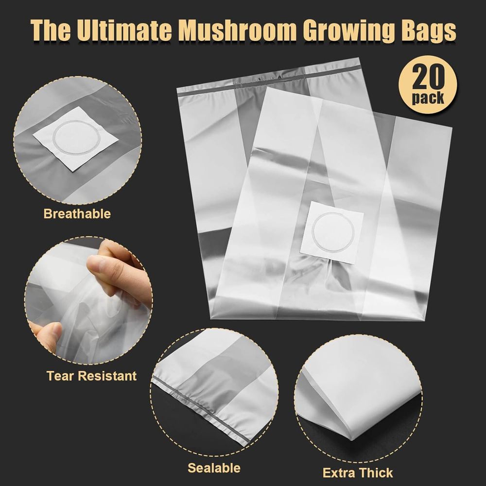 Pilzzuchtbeutel, 20 Stück Groß – Mushroom Spawn Bag Bewertung und Preis