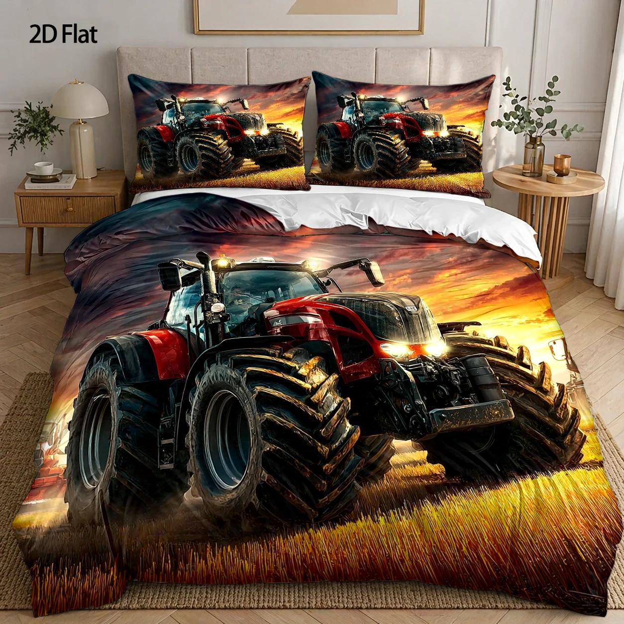 3-teiliges Bettbezug-Set, 1 Be – Agriculture Farming Cartoon Bewertung und Preis