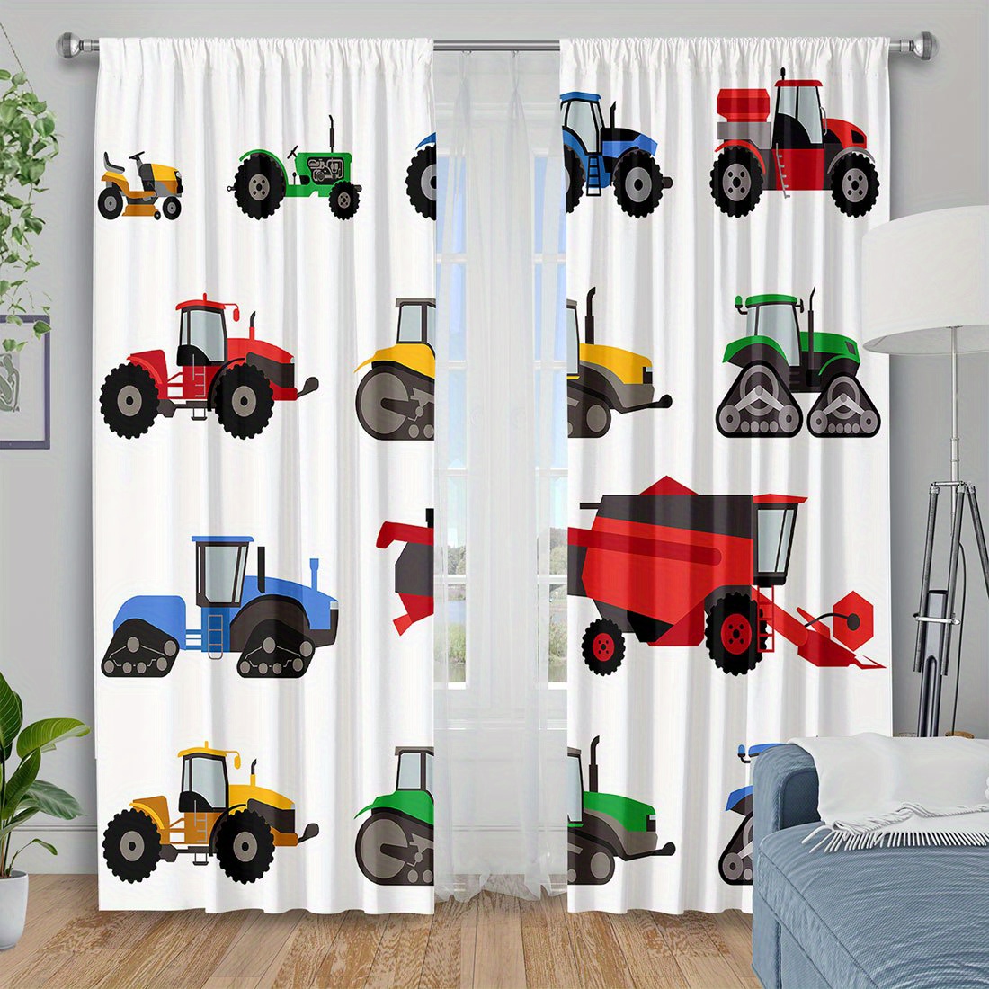Cartoon-Traktor-Vorhang, bunte – Agriculture Farming Cartoon Bewertung und Preis